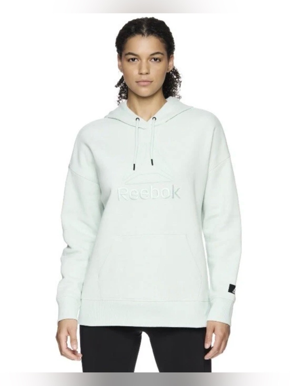 Reebok Women’s Mint Green Pullover Fleece Hoodie! Size XS.